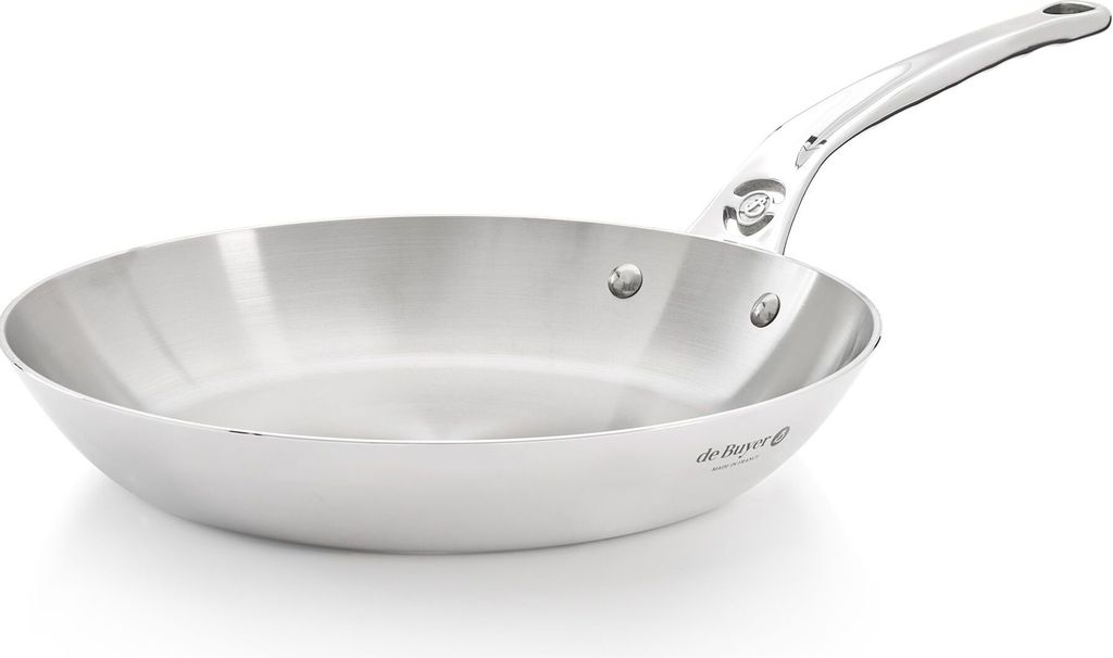 A de Buyer Affinity frying pan is shown against a white background.
