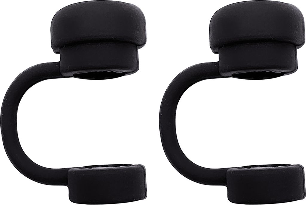 2 Stück einfarbige Strohhalmabdeckungen aus lebensmittelechtem BPA-freiem Silikon, wiederverwendbar, staubdicht, kein Verschütten, 10 mm, Trinkha...