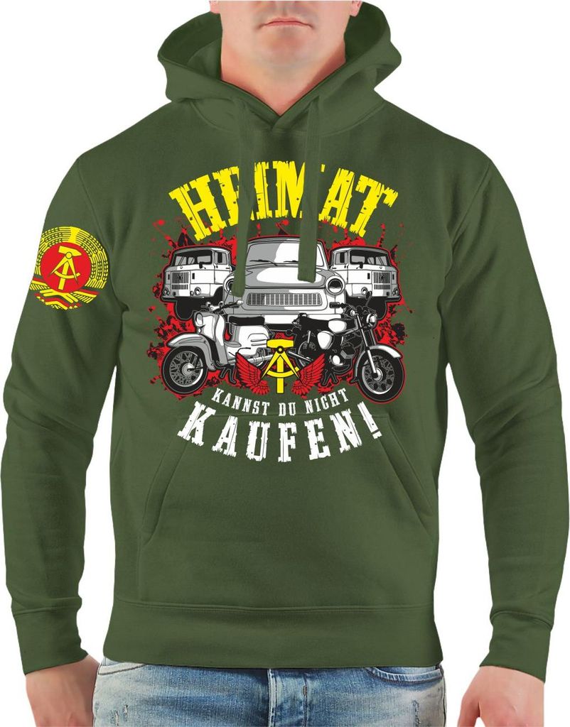 Herren Kapuzenpullover DDR Heimatliebe
