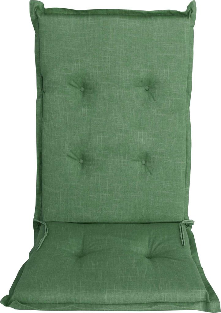 Sungarden Hochlehner Gartenstuhl Auflage Borkum grün 117 cm Produktbild 