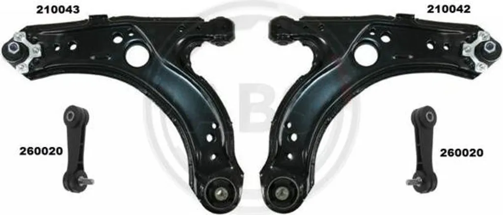 A.B.S. 219905 Kit de Réparation Bras de Suspension Golf 4 et Audi A3 8L