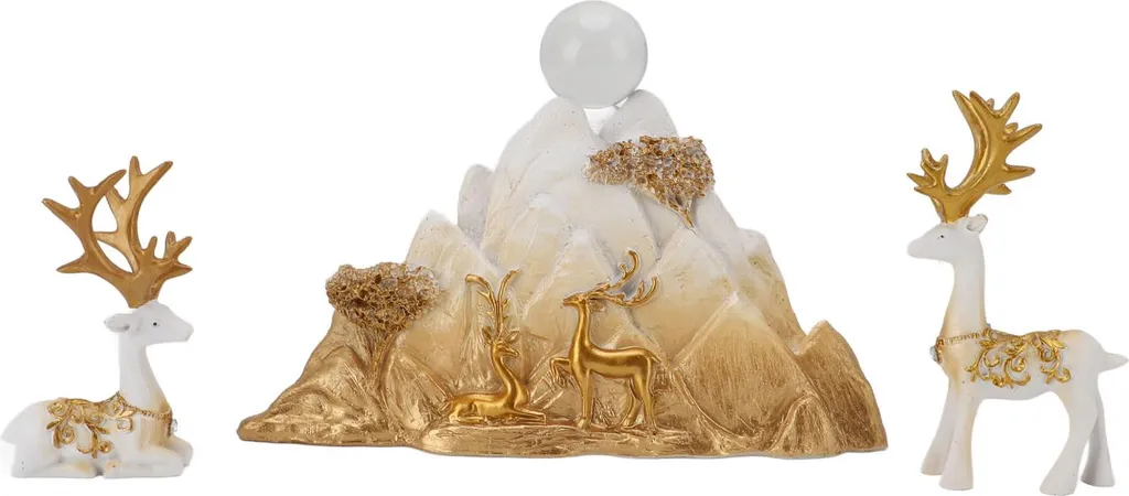 Ornements de rennes pour décoration salon et ambiance montagne chic