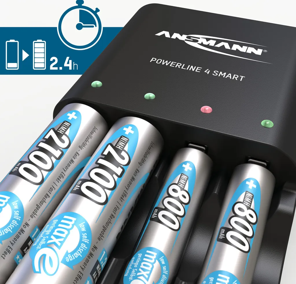 Fini les Piles Mortes : Chargeur Intelligent ANSMANN AA AAA Securisé NiMH