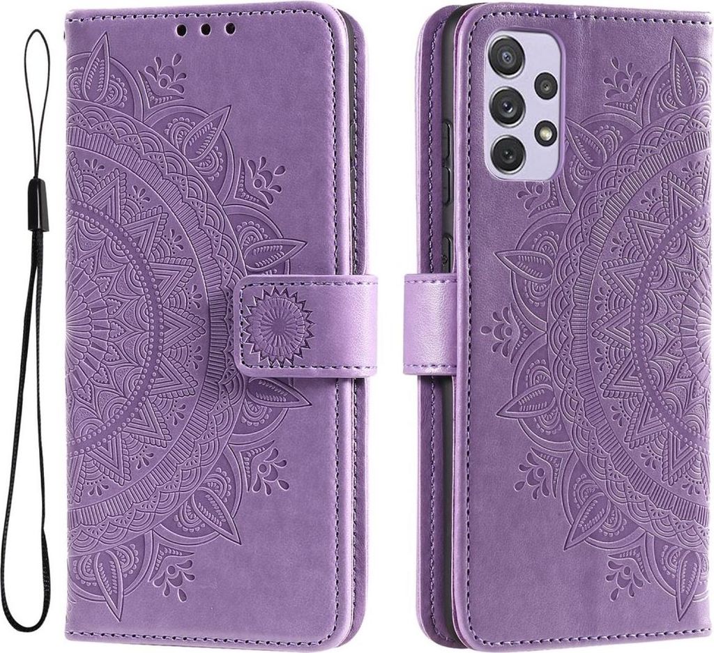 Hülle für Samsung Galaxy A73 5G Handyhülle Flip Case Cover Tasche Etui Mandala