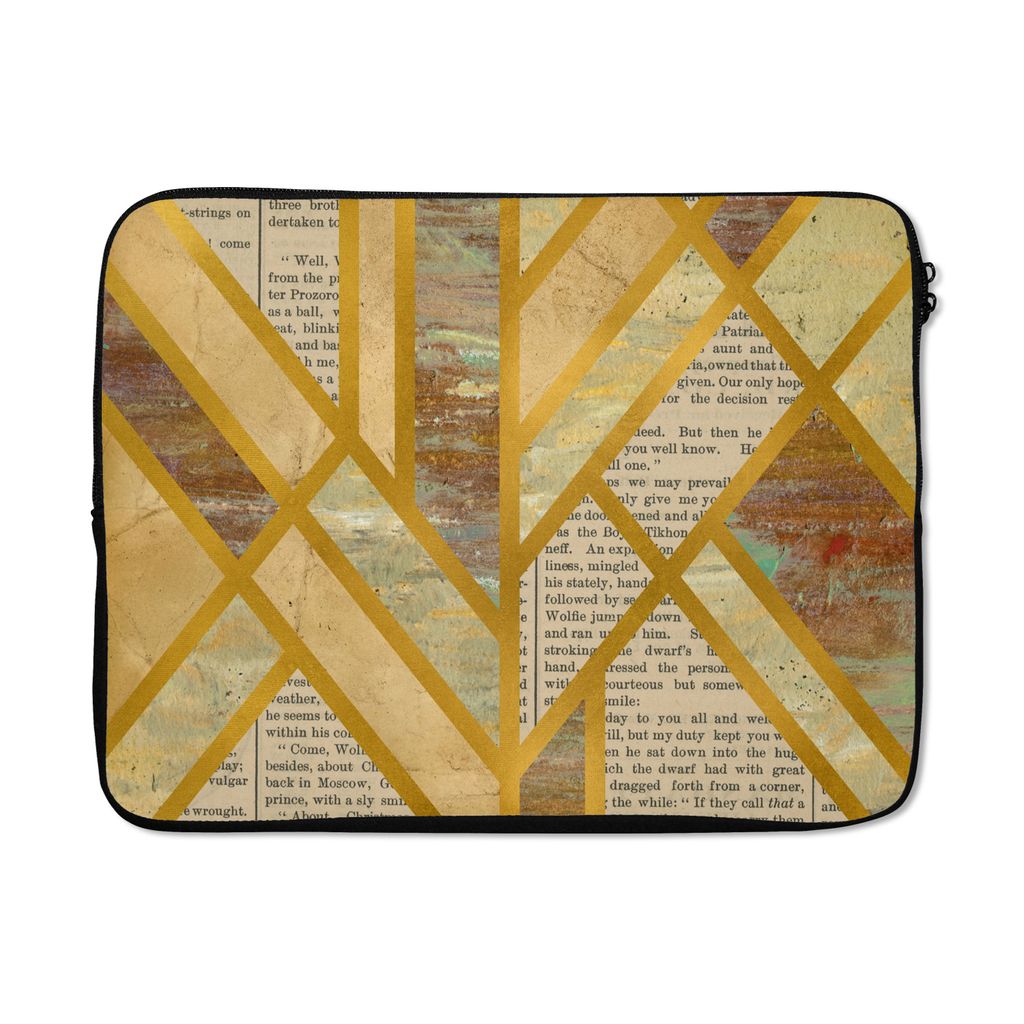 MuchoWow Laptop Hülle 15 Zoll Vintage - Luxus - Design Laptoptasche - Laptoptasche - Sleeve - Rundum-Schutz