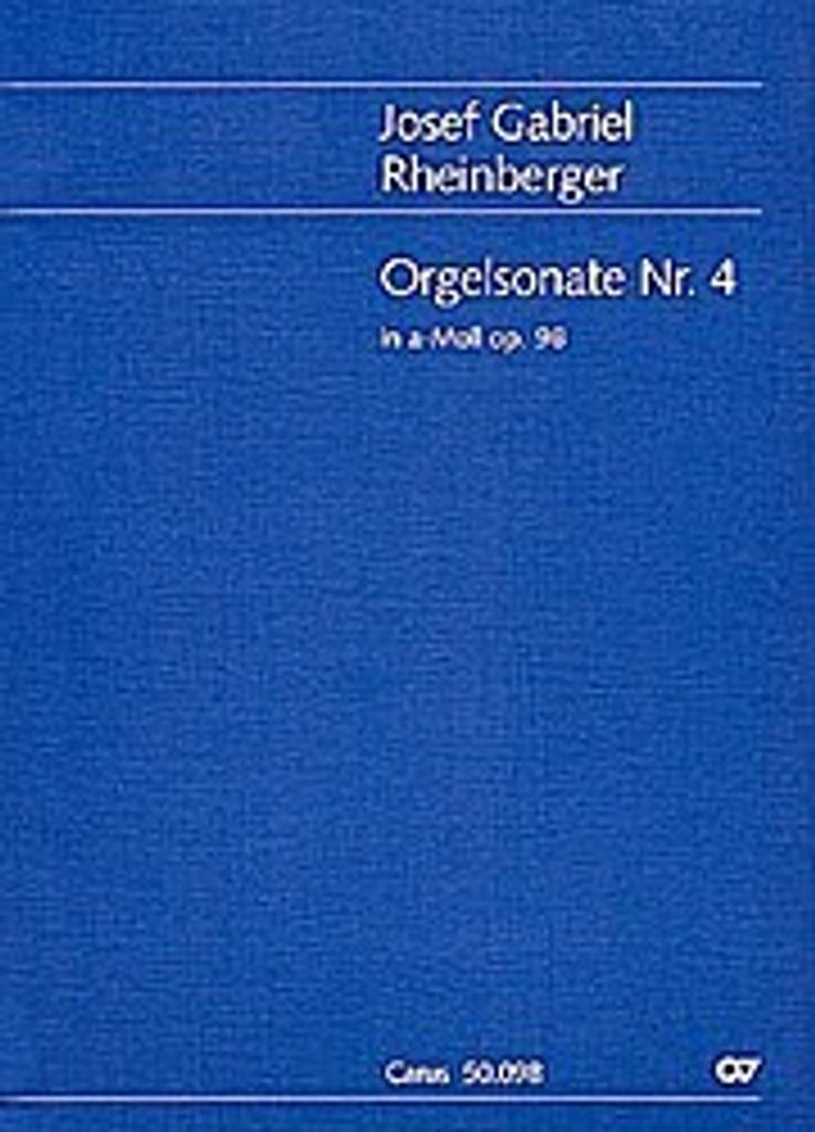 Sonate a-Moll Nr.4 op.98 : für OrgelGroßformat