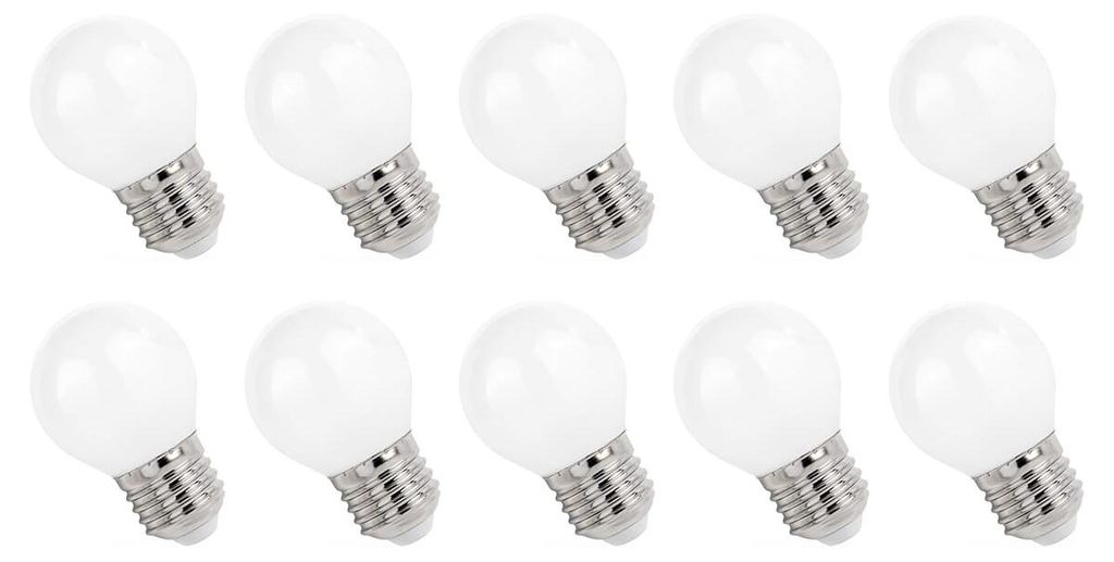 Spectrum E27 LED Lampe 1W 90lm 2700K Warmweiß 230V 10 Stück