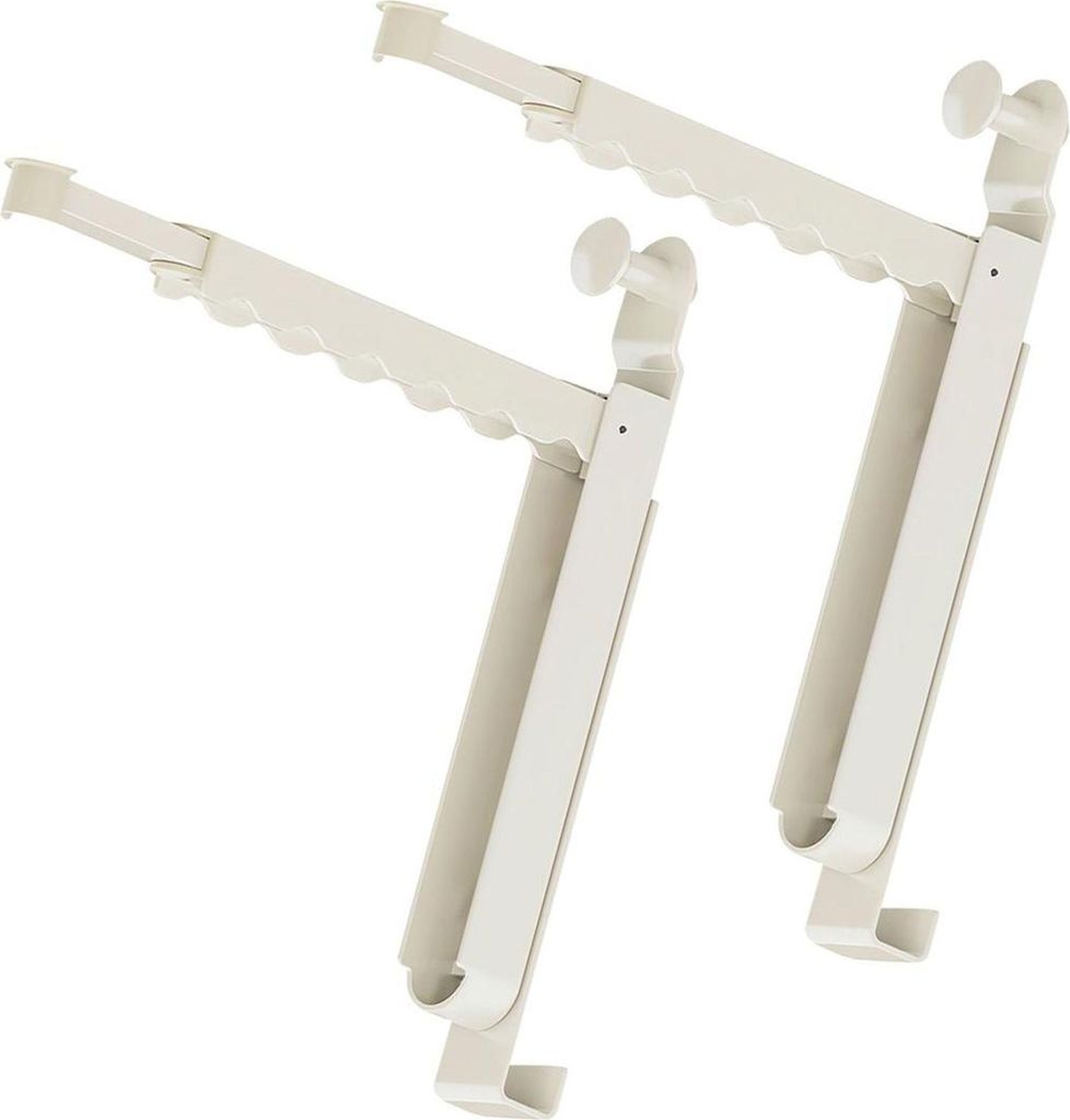 Garderobenständer, 2-teilig Faltbare Türgarderobe Aus Aluminium, Einziehbar, Passend Für 4,6 cm Tür, Passend Für Schlafzimmer, Balkon, Bad, Reise
