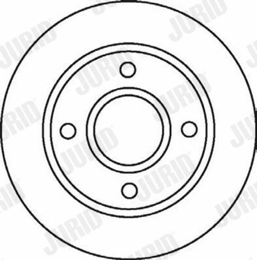 Pack de Freinage Ford Focus : 2 Disques JURID 562078JC 258mm de Diamètre