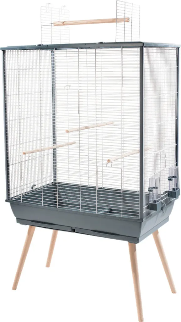 Cage Spacieuse pour Perruches et Calopsittes Zolux Neo Jili XL Grise