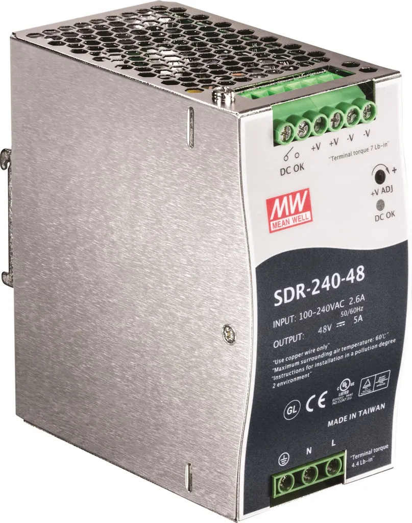 Évitez les Coupures Réseau avec l'Alimentation Rail DIN 48V 240W