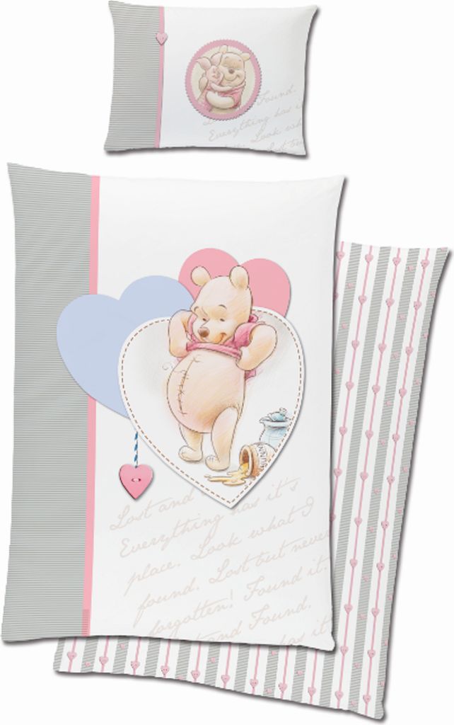 Disney Winnie the Pooh BABY Bettbezug, Love - 100 x 135 cm Produktbild 