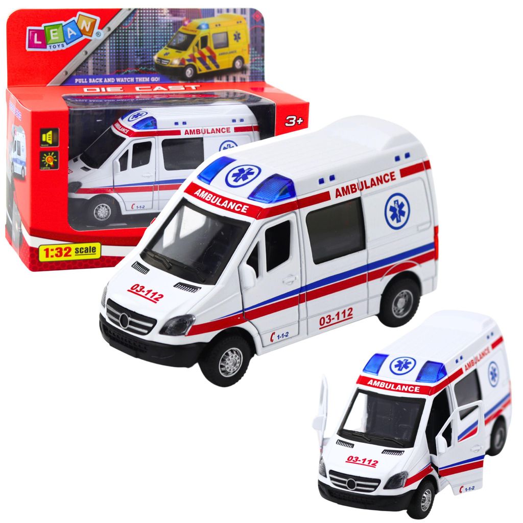 Lumières motorisées en métal pour ambulance, sons blancs, Image du produit 