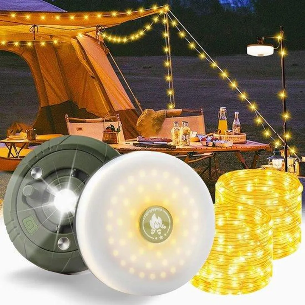 Guirlande lumineuse de camping USB 10m - Éclairage extérieur étanche