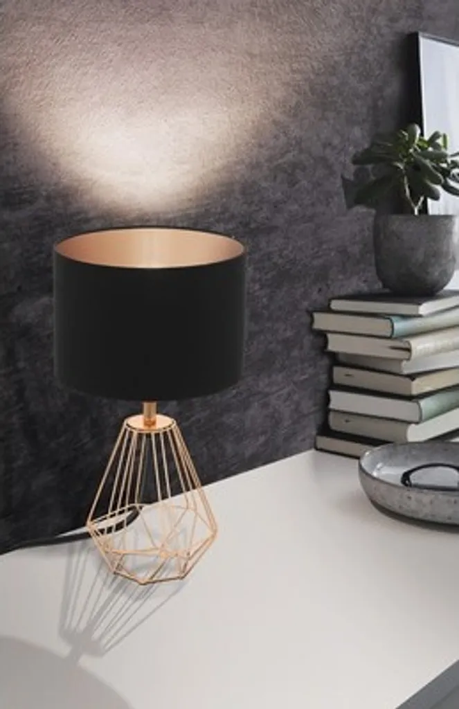 Lampada Eglo Carlton 2 Rame e Nero: Illuminazione d'Atmosfera Moderna - 14