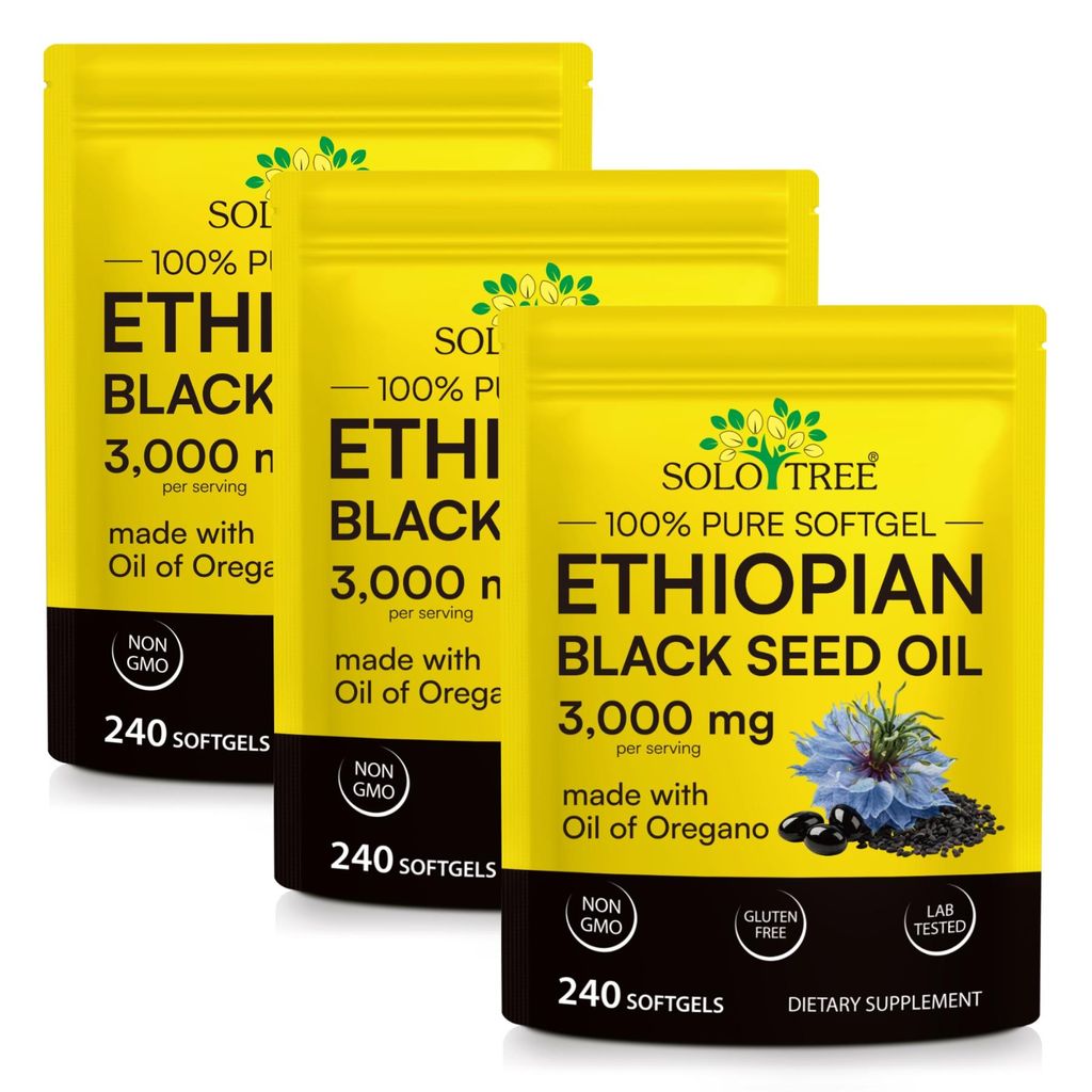 Schwarzkümmelöl Oreganoöl 3000mg Äthiopisches Nigella Produktbild 