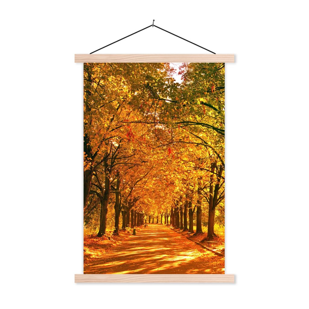MuchoWow® Textilposter Wald - Herbst - Jahreszeiten - Produktbild 
