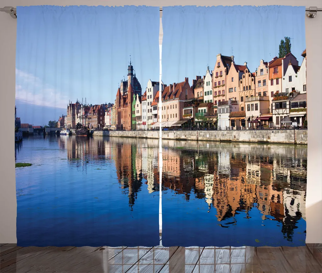 Rideau à fronces décoratif pour chambre rustique Danzig 280 x 225 cm
