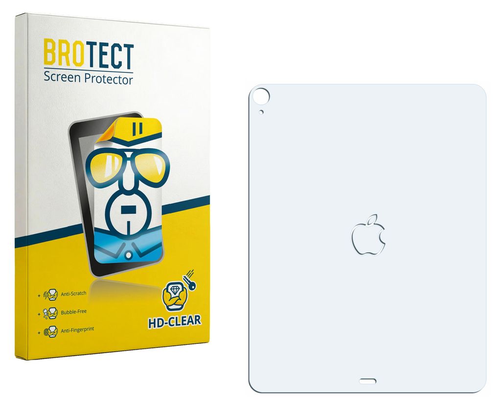 Für Apple iPad Air 13" M2 2024 (Rückseite) Schutzfolie BROTECT Displayschutz Display Schutz Folie Klar Transparent