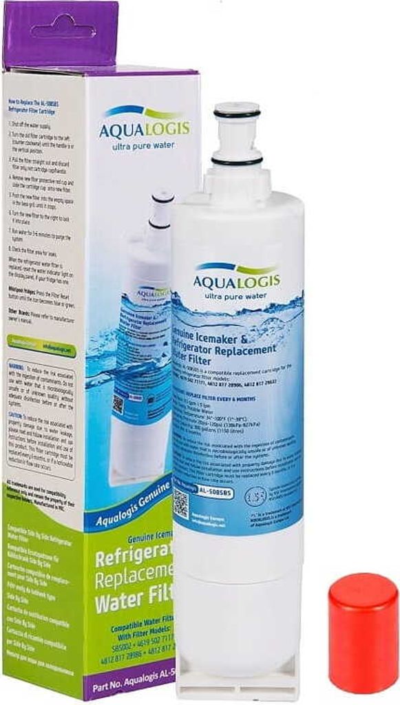 Aqualogis Wasserfilter AL-508SBS - Kühlschrankfilter Kompatibel mit Whirlpool 4396508 4396510 SBS002 SBS003 SBS004 SBS200 - Kühschrank Wasserfilter