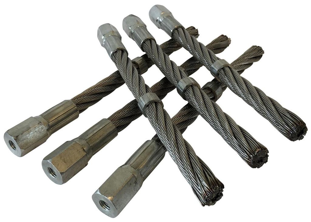 TEXAS 90061097 6 Stück Ersatzbürsten Metall für Produktbild 