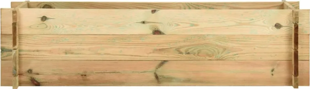 vidaXL Jardinière en bois de pin imprégné 120 cm pour fleurs et plantes