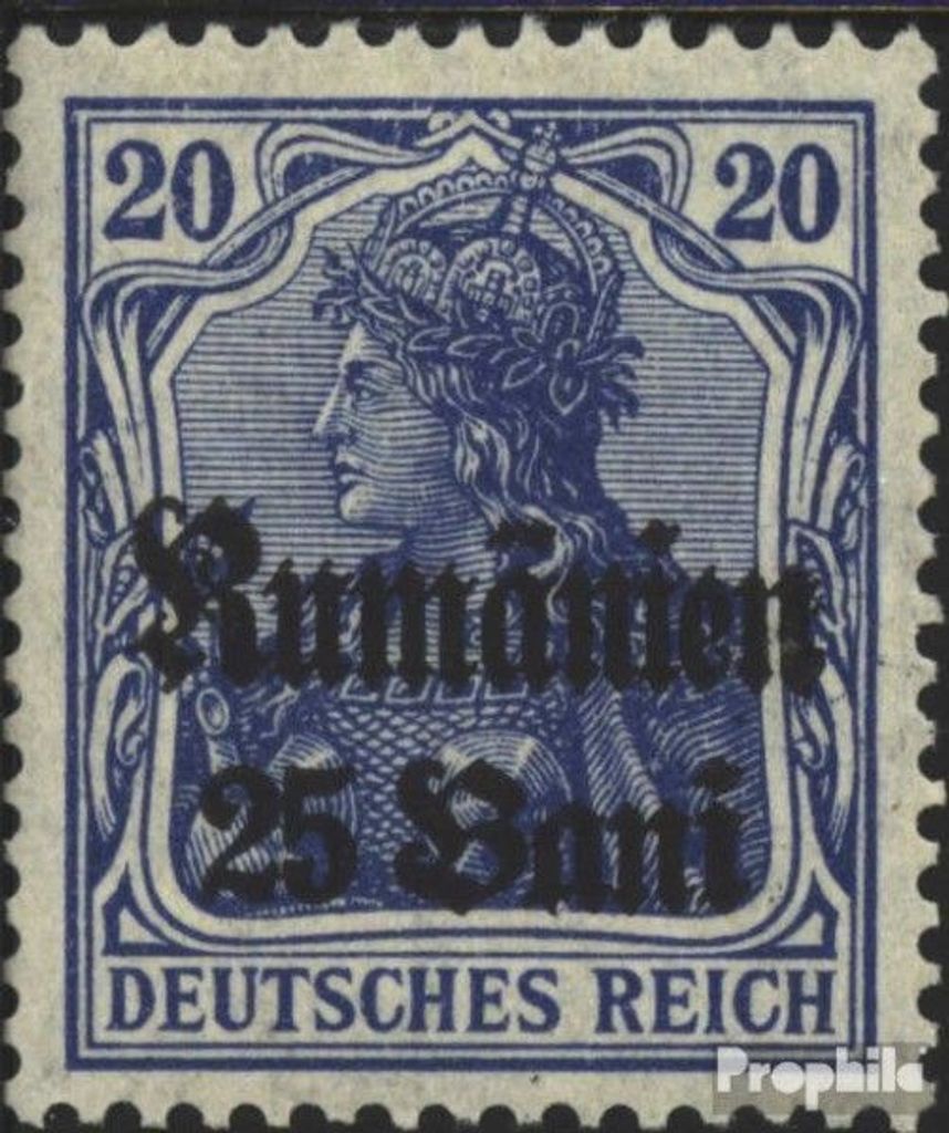 Briefmarken Dt. Militärverw. Rumänien 1918 Mi 11a gestempelt Germania