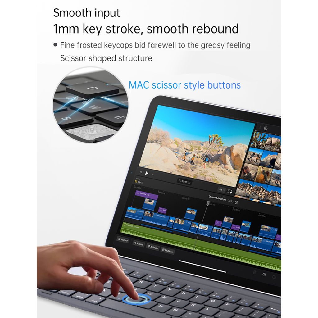 Pouzdro s klávesnicí kompatibilní s iPad 2022 10,9", Obrázek produktu 15