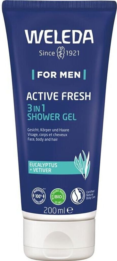 Weleda for Men Active Fresh 3in1 Shower Gel 200 ml