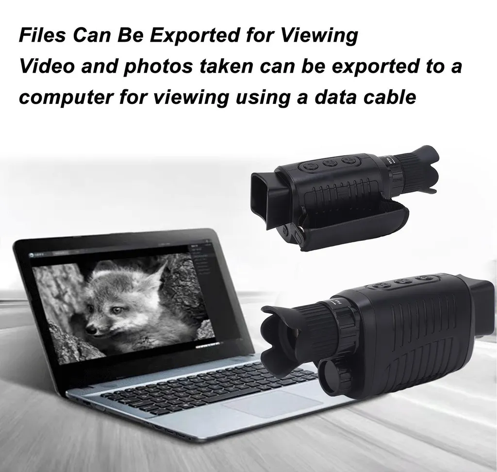 Monoculaire de vision nocturne 10X HD IP54 étanche avec écran LCD TFT - 5