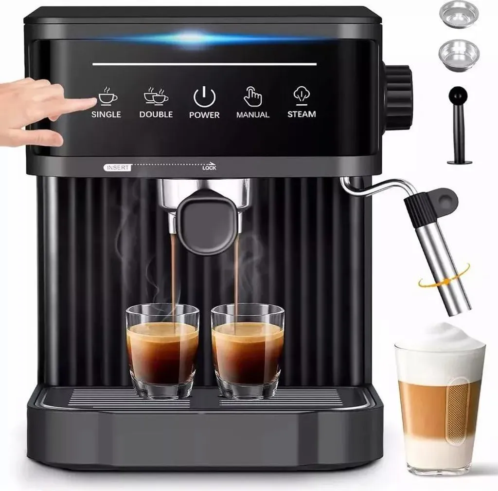 Zimilo Macchina Caffè Semiautomatica 20 Bar - Espresso e Latte Art