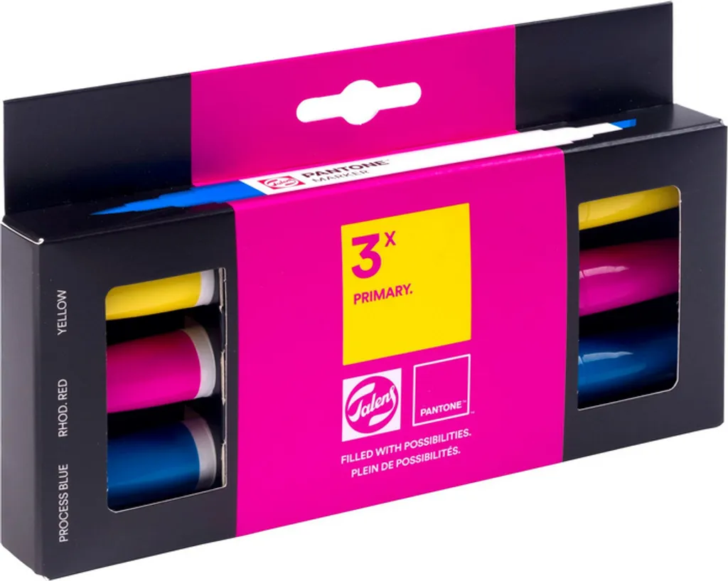 Marcatori Professionali PANTONE Duo Tip | Set 3 Primari Talens