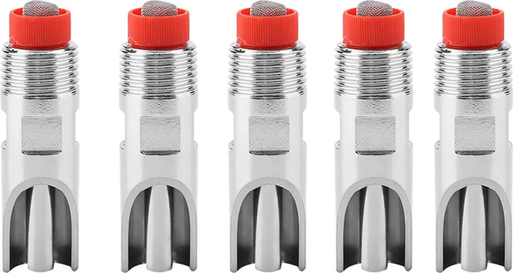 Abbeveratoio Maiale Automatico 5pz - Tettarella Inox Rossa Suini