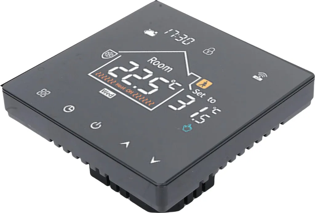 Thermostat Programmable LCD pour Chaudière à Eau - Modèle Classique Noir - 7