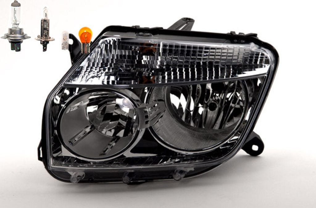Johns, Scheinwerfer Halogen passend für Dacia Duster 04/2010-12/2013 Links Leuchtmittel 260600069R