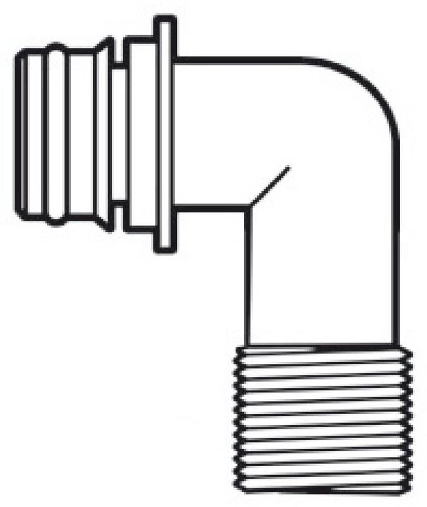 Europump 90° plug-in Schnellanschluss Gewinde 1/2" Osculati Produktbild 
