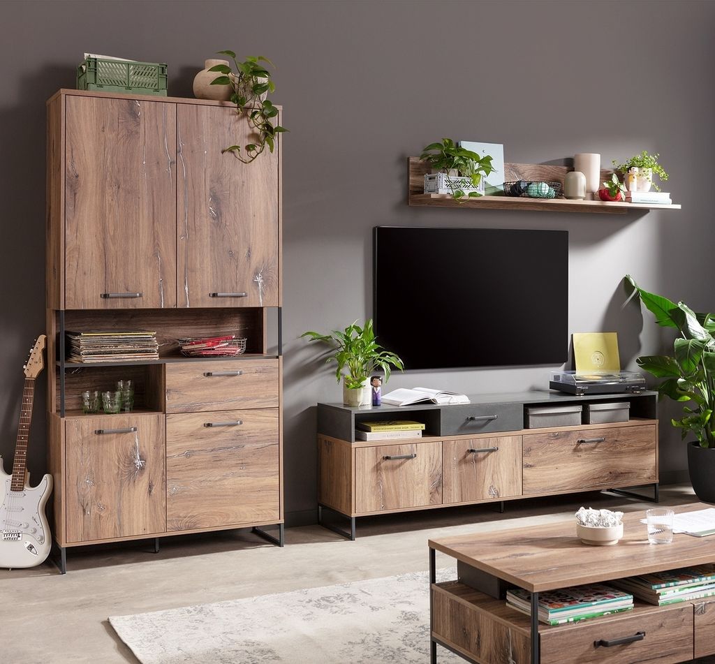 Wandboard - Flagstaff Eiche Nachbildung - 160 x 25 cm