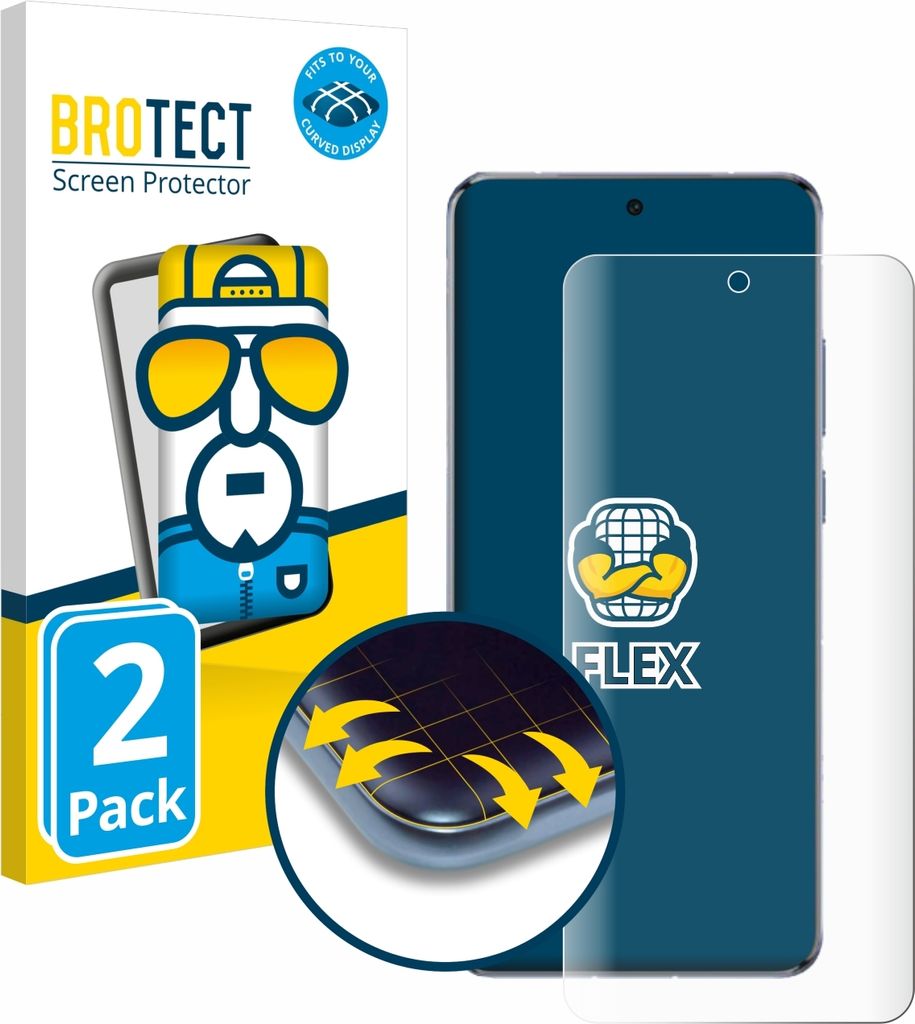 2x BROTECT Fullscreen Schutzfolie für Vivo X200 Pro Produktbild 