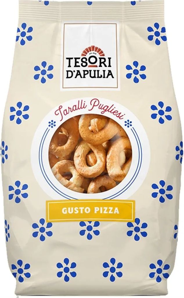 Tarallini Gusto Pizza Kekse 400g - Tesori d'Apulia Produktbild 