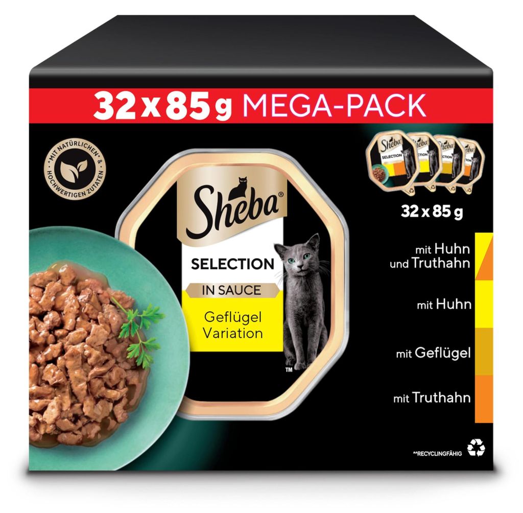 SHEBA® Confezione Mega Selezione di cibo umido per cani, Immagine del prodotto 