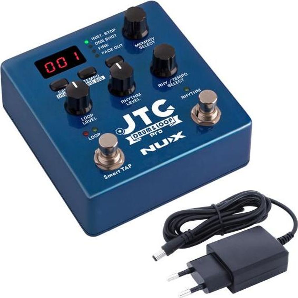 Pedał efektowy Nux JTC Drum and Loop Pro z zasilaczem Zdjęcie produktu 