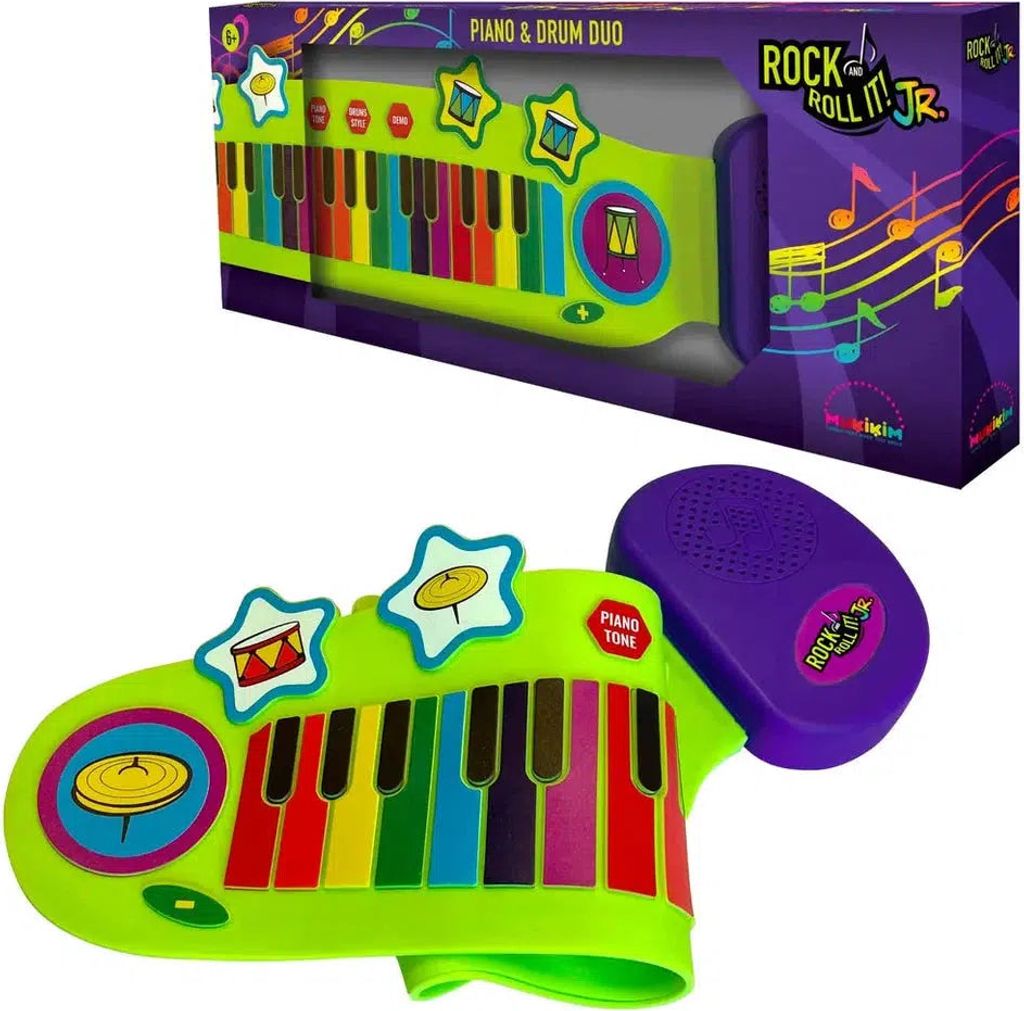 Mukikim Jr Piano And Drum Duo, Spielzeug-Musikinstrument, Klavier, 3 Jahr(e), Grün