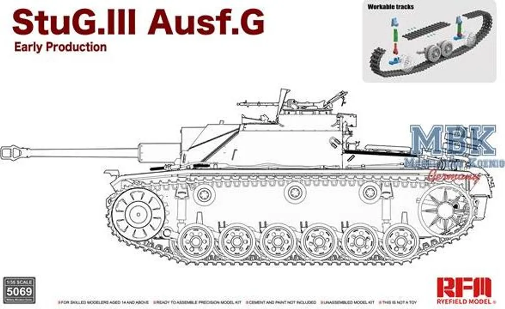 StuG III Ausf. G RFM5069 : montage précis sans compromis sur le détail