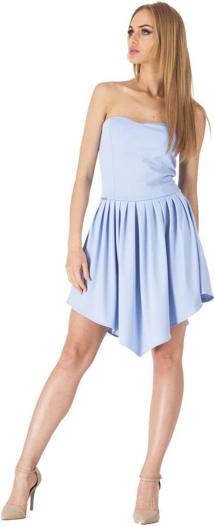 Kleid Sommerkleid Cocktail Mini-Kleid; Ice Blau L/40
