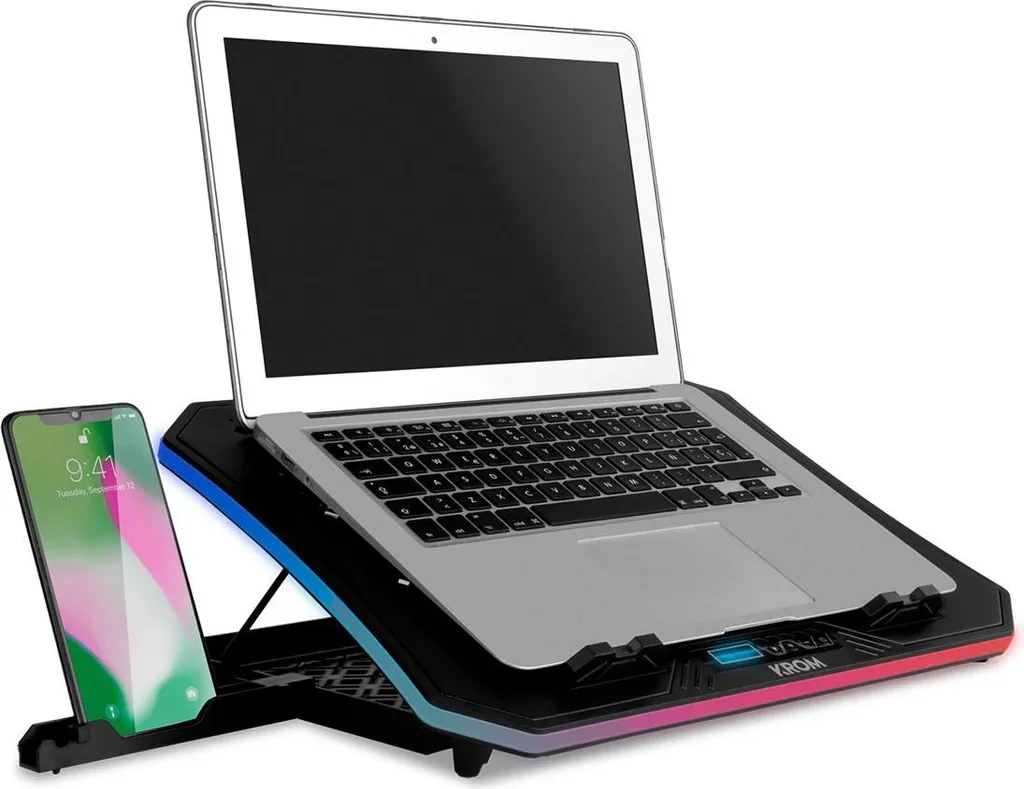 Refroidisseur PC Portable Gamer Krom Kooler RGB avec 6 Ventilateurs LED