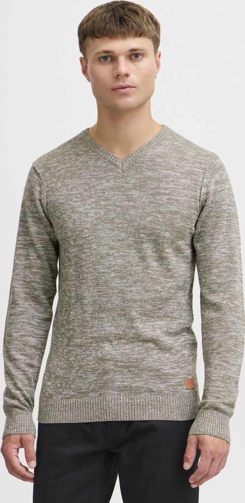 BLEND BHDansel Herren Strickpullover Feinstrick Pullover mit V-Ausschnitt Rippbündchen Baumwollmischung Regular fit