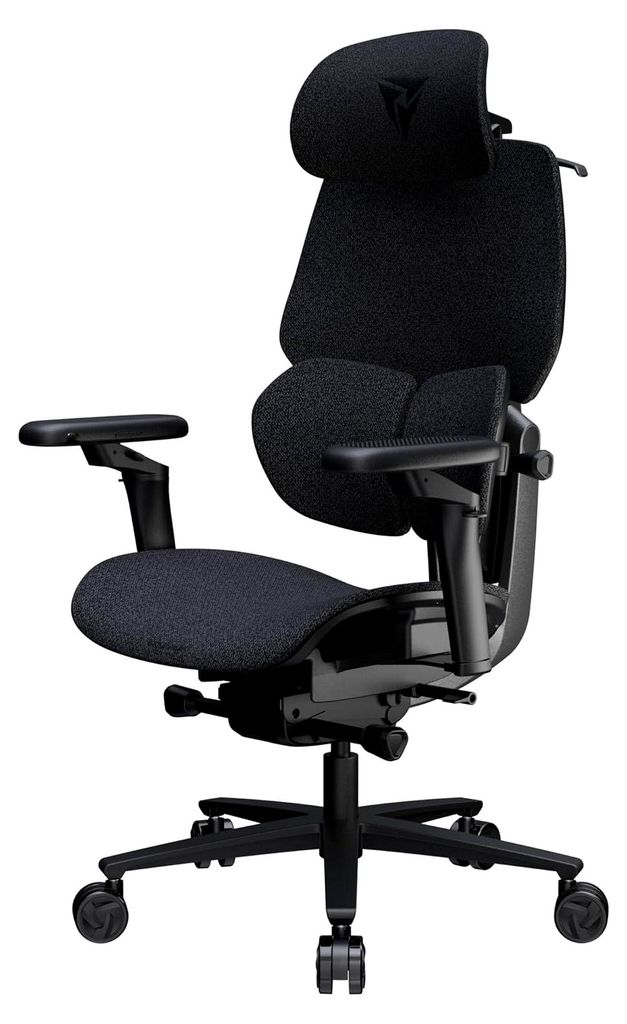 Flex Pro Loft Gaming Stuhl Grau | ergonomischer Bürostuhl mit Stoffbezug – 19D-Verstellung, 5D-Armlehnen, SYNC6-Mechanik, atmungsaktiv, für Bü...