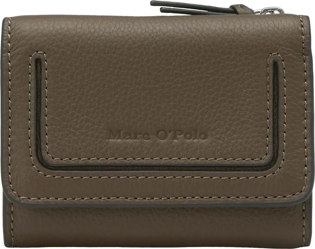Marc O'Polo Combi Wallet Pure Brown : porte-monnaie en cuir brun élégant