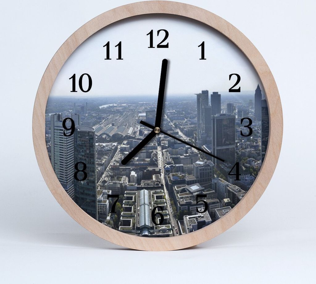 Holzuhr 20fi cm wanduhr - Stadtgebäude Stadt Produktbild 