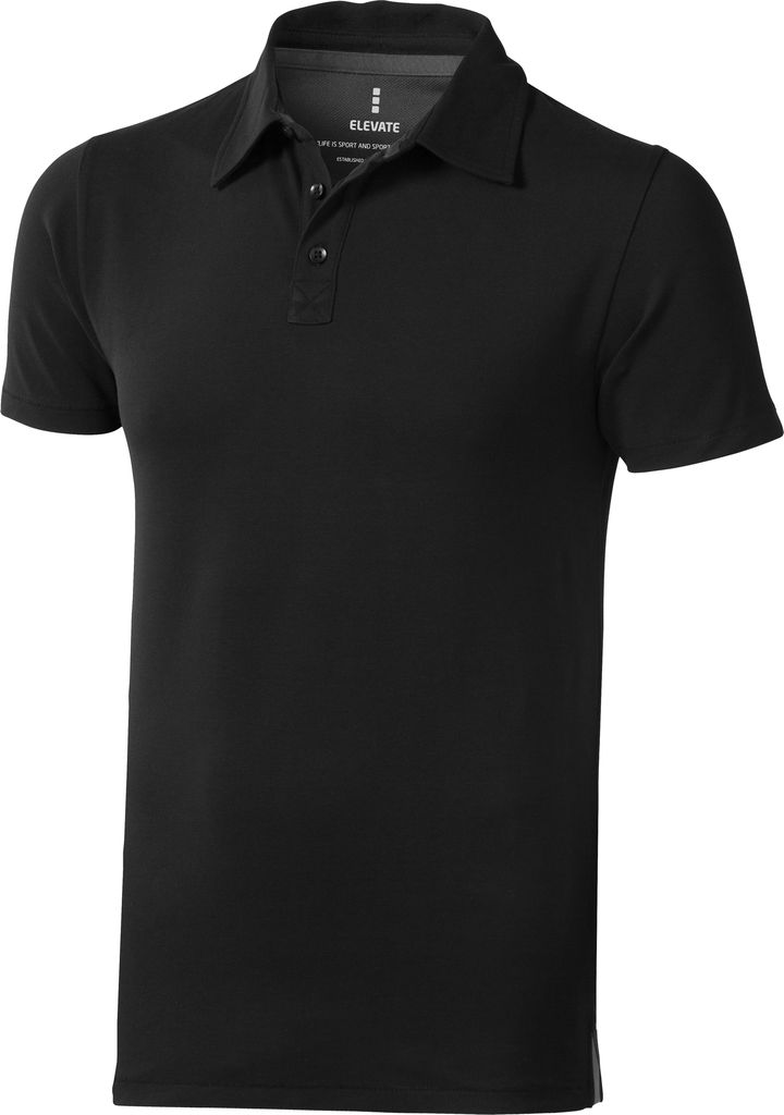 Elevate Herren Poloshirt Markham, kurzärmlig PF1819 (L) (Schwarz)